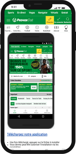 premier bet apk telecharger