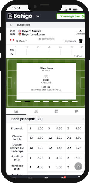 cotes bayern munich vs bayer leverkusen