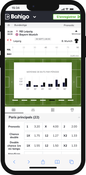 cotes rb leipzig vs bayern munich avec bahigo
