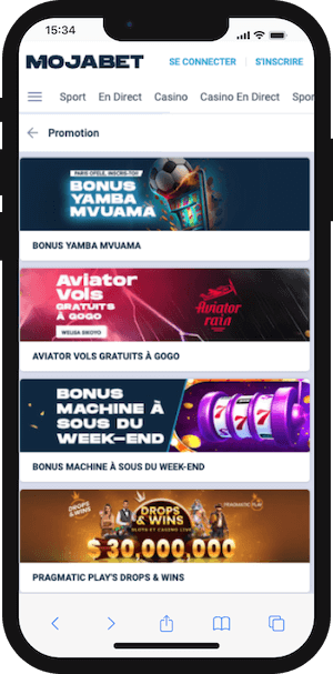 mojabet promo sur mobile