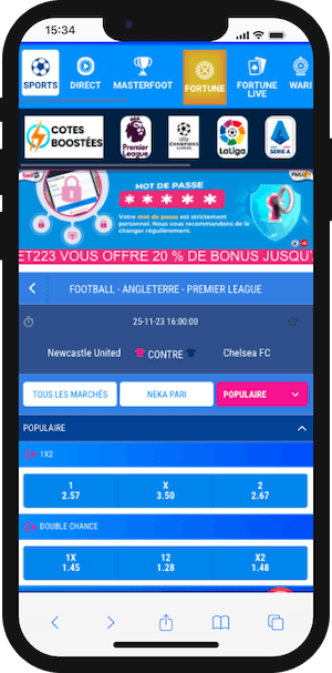 cotes newcastle vs chelsea