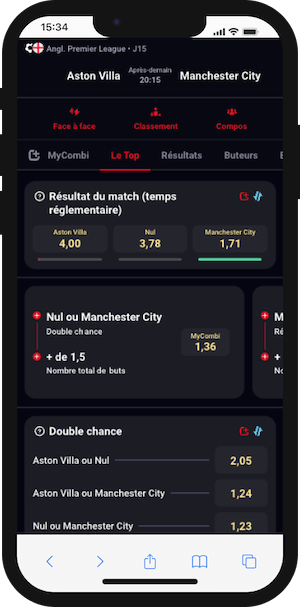 cotes aston villa vs man city