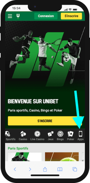 ou telecharger unibet apk