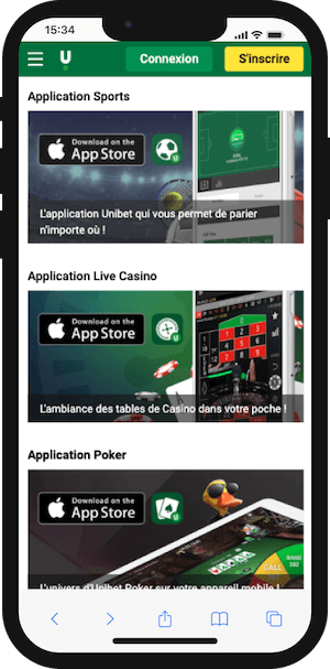 telecharger unibet app ios