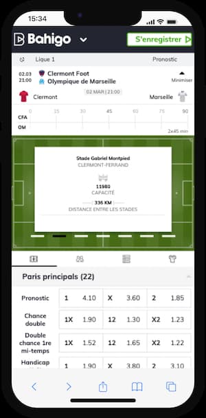 cotes clermont foot vs om