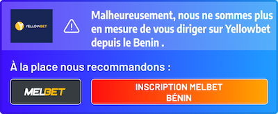 yellowbet benin indisponible