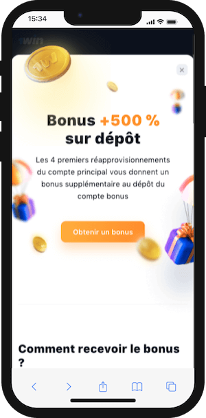 bonus 1win de bienvenue
