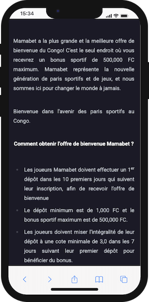 comment recevoir le meilleur bonus mamabet rdc 