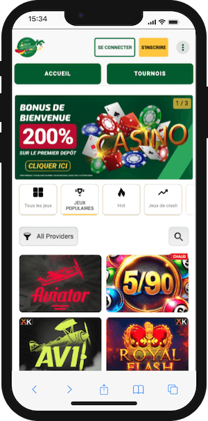 lonaguibet casino sur smartphone