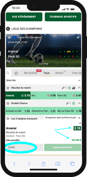 lonaguibet ticket de paris