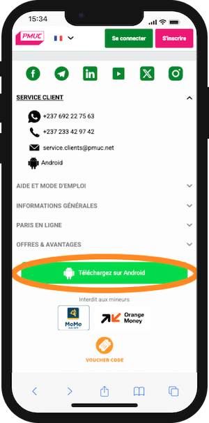 ou telecharger pmuc apk sur telephone