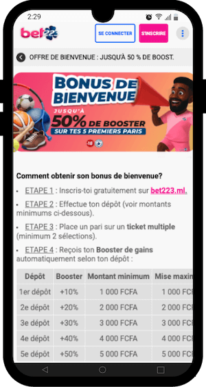 bet223 bonus de bienvenue depuis septembre 2025