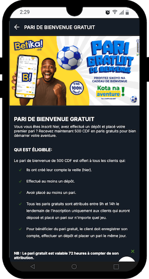 betika bonus bienvenue