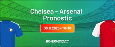 parier chelsea vs arsenal sur bpsg