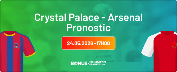pronostic crystal palace arsenal