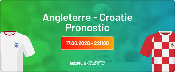 angleterre vs croatie pronostic
