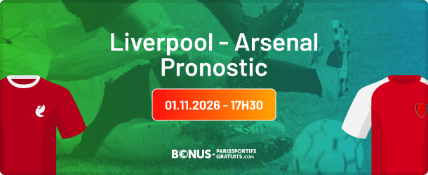 liverpool arsenal pronostic